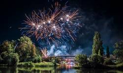 Havelberger Bootskorso Farbenfrohes Feuerwerk ©Hansestadt Havelberg